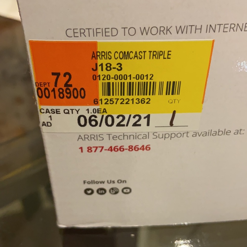 ARRIS.Internet,Wi-Fi & Voice Modem.Model SVG2482AC - Picture 13 of 13